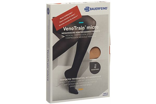 VENOTRAIN MICRO A-D KKL2 XL normal/long offene Fussspitze creme 1 Paar