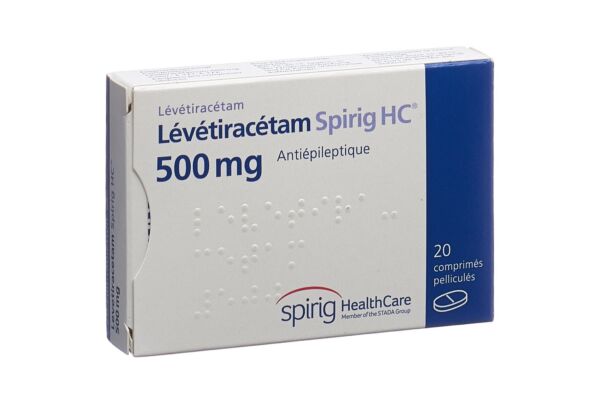 Levetiracetam Spirig HC Filmtabl 500 mg 20 Stk