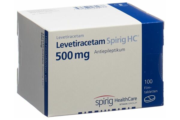 Lévétiracétam Spirig HC cpr pell 500 mg 100 pce