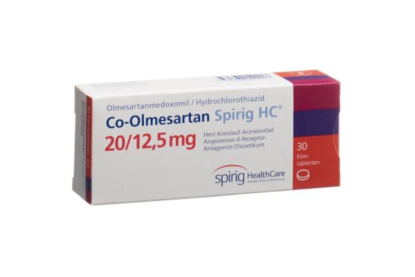 Co-Olmesartan Spirig HC Filmtabl 20 mg/12.5 mg 30 Stk