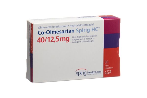 Co-Olmesartan Spirig HC Filmtabl 40 mg/12.5 mg 30 Stk