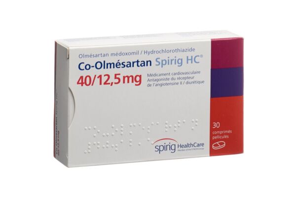 Co-Olmesartan Spirig HC Filmtabl 40 mg/12.5 mg 30 Stk