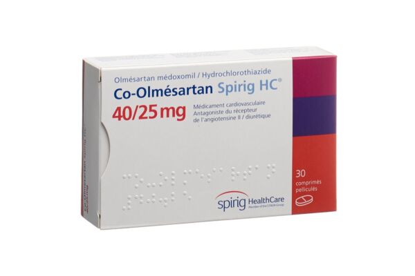 Co-Olmésartan Spirig HC cpr pell 40 mg/25 mg 30 pce