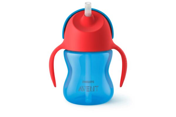 Philips Avent Strohhalm-Becher 200ml Boy blau