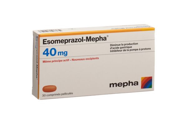 Esomeprazol-Mepha cpr pell 40 mg 30 pce