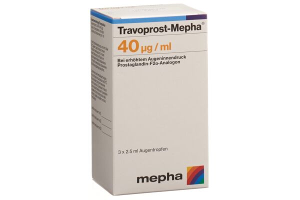 Travoprost-Mepha gtt opht 40 mcg/ml 3 fl 2.5 ml