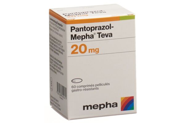 Pantoprazol-Mepha Teva Filmtabl 20 mg Ds 60 Stk