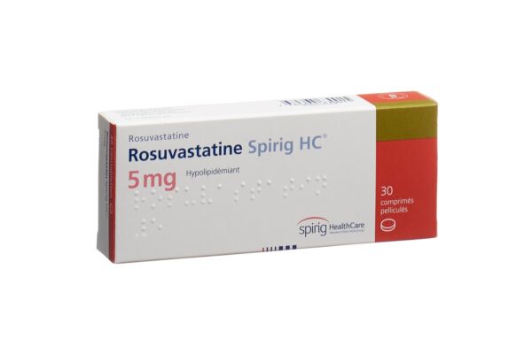 Rosuvastatine Spirig HC cpr pell 5 mg 30 pce