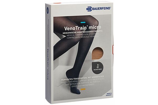 VENOTRAIN MICRO A-TU CCL2 XL normal/long pied ouvert crème