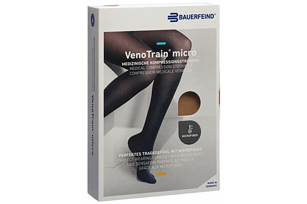 VENOTRAIN MICRO A-TU KKL2 L normal/short offene Fussspitze caramel