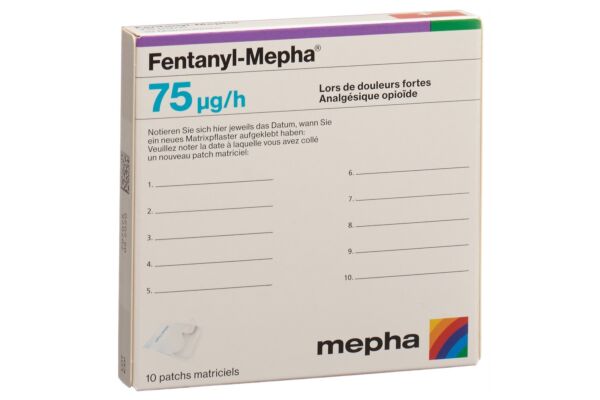 Fentanyl-Mepha Matrixpfl 75 mcg/h 10 Stk