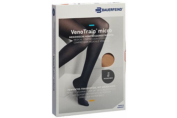 VENOTRAIN MICRO AG KKL2 XL normal/long offene Fussspitze creme Haftband Spitze 1 Paar