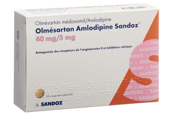 Olmesartan Amlodipin Sandoz Filmtabl 40/5 mg 98 Stk