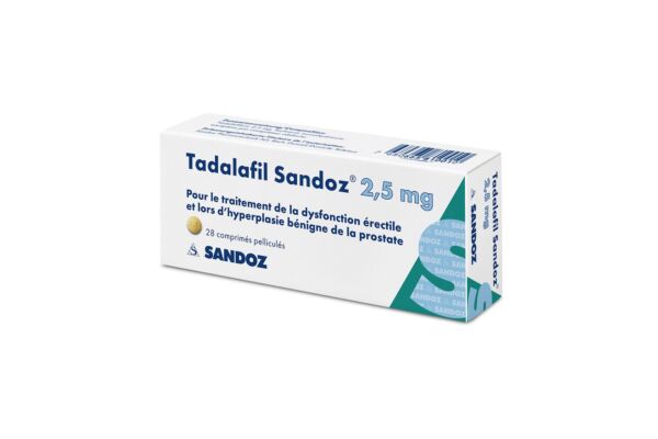 Tadalafil Sandoz Filmtabl 2.5 mg 28 Stk