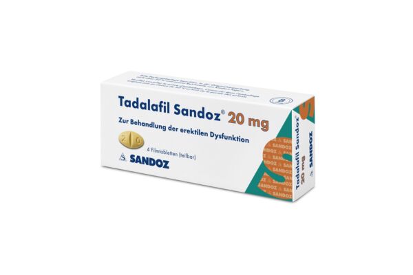 Tadalafil Sandoz cpr pell 20 mg 4 pce