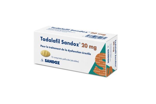 Tadalafil Sandoz Filmtabl 20 mg 12 Stk