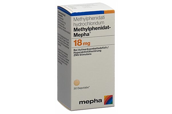 Methylphenidat-Mepha depotabs 18 mg bte 30 pce