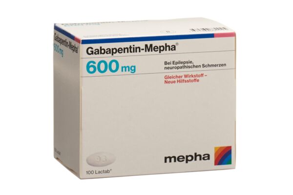 Gabapentin-Mepha Lactab 600 mg 100 pce