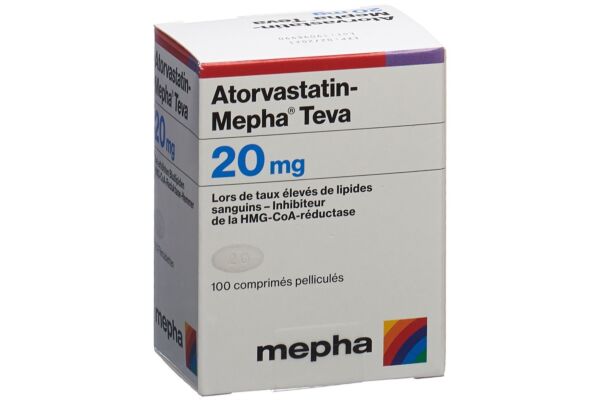 Atorvastatin-Mepha Teva Filmtabl 20 mg Ds 100 Stk