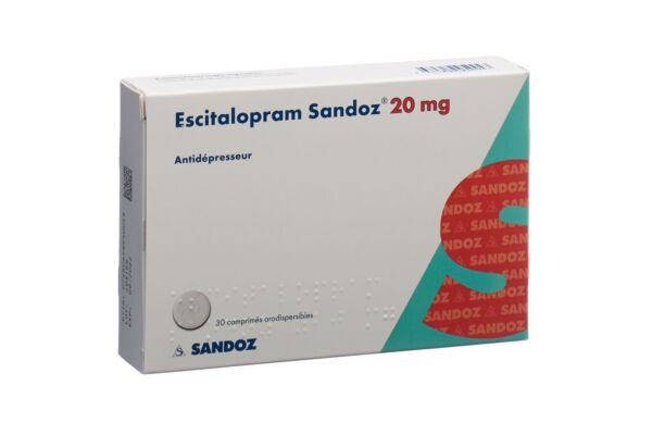 Escitalopram Sandoz cpr orodisp 20 mg 30 pce