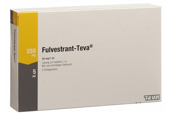 Fulvestrant-Teva sol inj 250 mg/5ml ser pré 2 pce