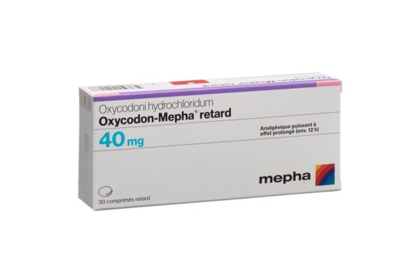 Oxycodon-Mepha Ret Tabl 40 mg 30 Stk