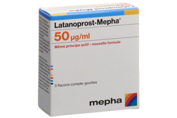 Latanoprost-Mepha Gtt Opht 50 mcg/ml 3 Fl 2.5 ml