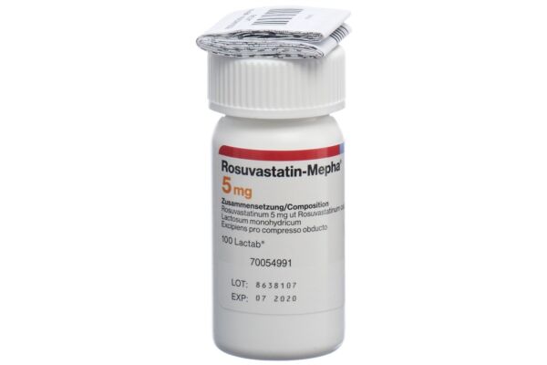 Rosuvastatin-Mepha cpr pell 5 mg bte 100 pce