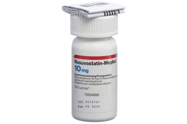 Rosuvastatin-Mepha Filmtabl 10 mg Ds 100 Stk