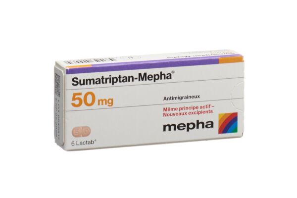 Sumatriptan-Mepha cpr pell 50 mg 6 pce