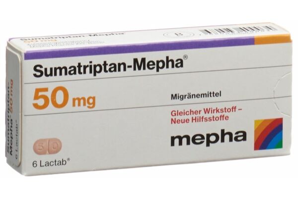 Sumatriptan-Mepha Filmtabl 50 mg 6 Stk