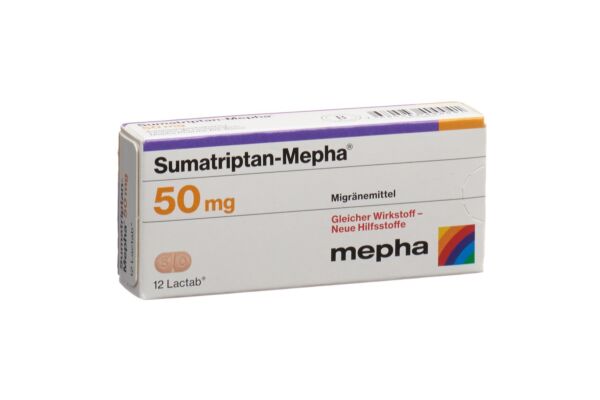 Sumatriptan-Mepha Filmtabl 50 mg 12 Stk