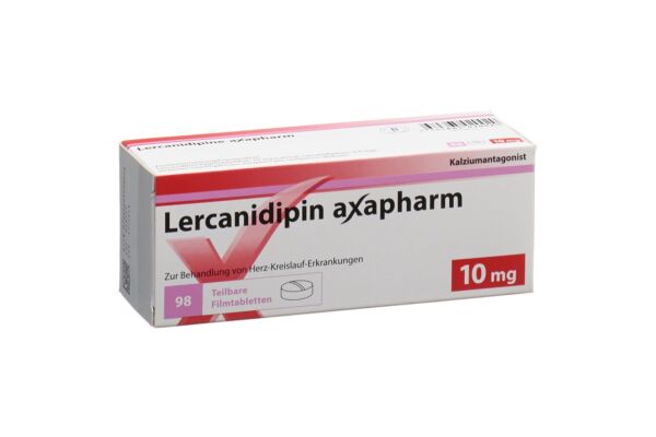 Lercanidipine Axapharm cpr pell 10 mg 98 pce