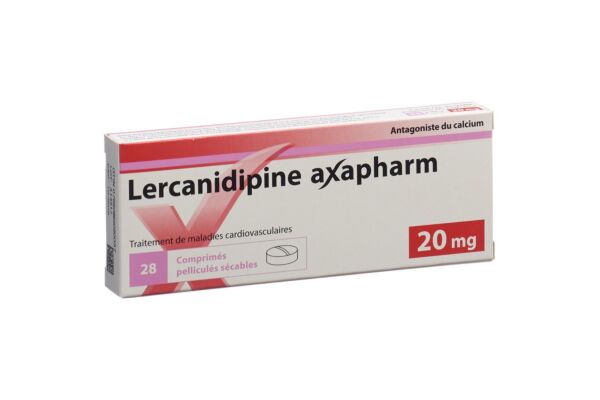 Lercanidipine Axapharm cpr pell 20 mg 28 pce