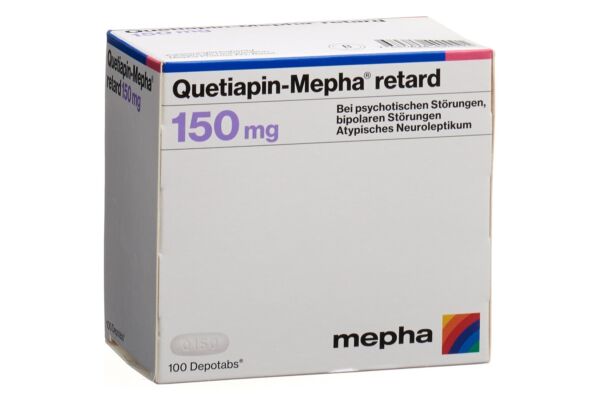 Quetiapin-Mepha retard depotabs 150 mg 100 pce