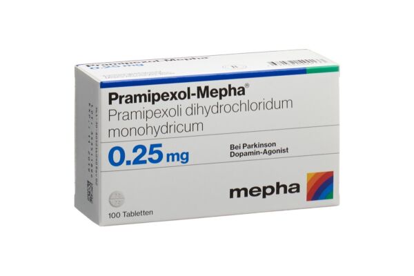 Pramipexol-Mepha Tabl 0.25 mg 100 Stk