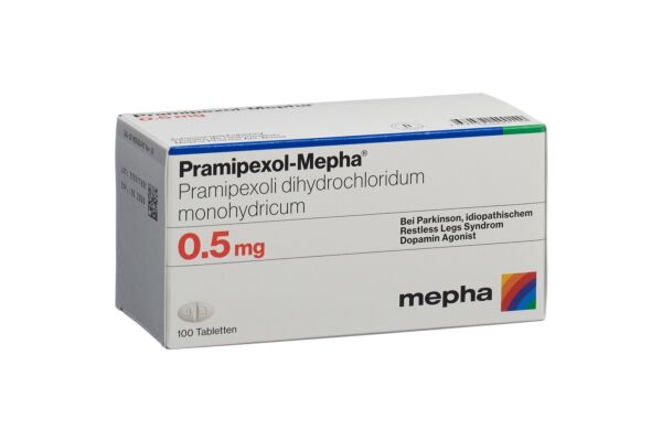 Pramipexol-Mepha Tabl 0.5 mg 100 Stk