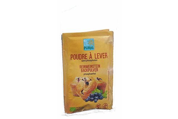 Pural Poudre à lever sans phosphate bio 3 sach 21 g