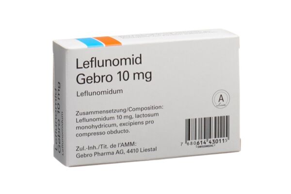 Leflunomid Gebro cpr pell 10 mg 30 pce