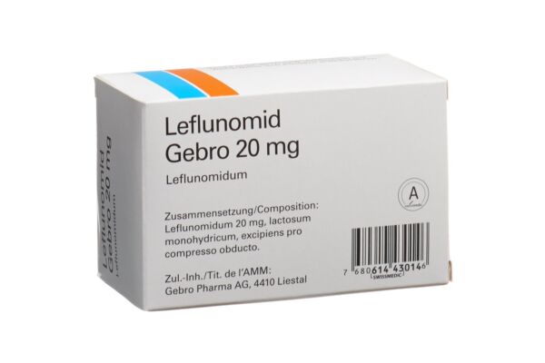 Leflunomid Gebro Filmtabl 20 mg 100 Stk