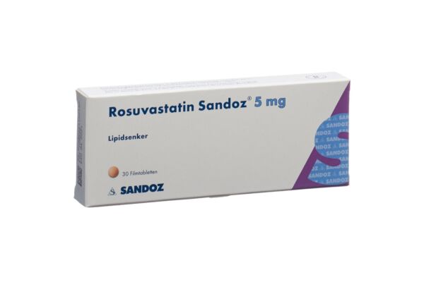 Rosuvastatin Sandoz Filmtabl 5 mg 30 Stk