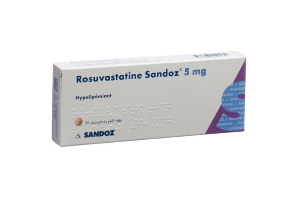 Rosuvastatin Sandoz Filmtabl 5 mg 30 Stk