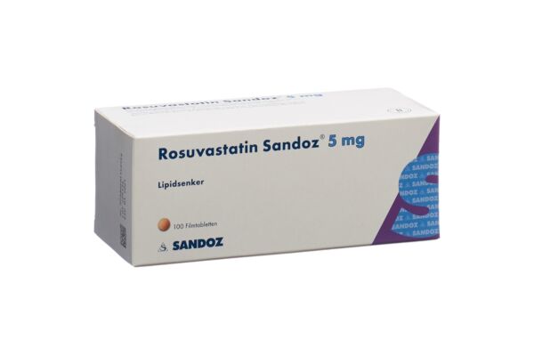 Rosuvastatin Sandoz Filmtabl 5 mg 100 Stk