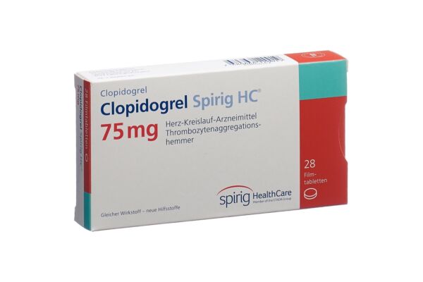 Clopidogrel Spirig HC cpr pell 75 mg 28 pce