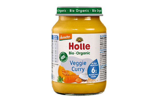 Holle Veggie Curry verre 190 g