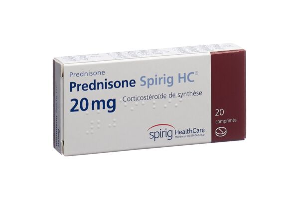 Prednison Spirig HC Tabl 20 mg 20 Stk