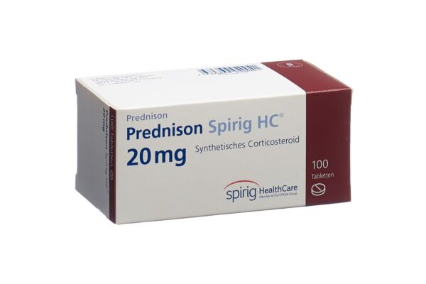 Prednison Spirig HC Tabl 20 mg 100 Stk