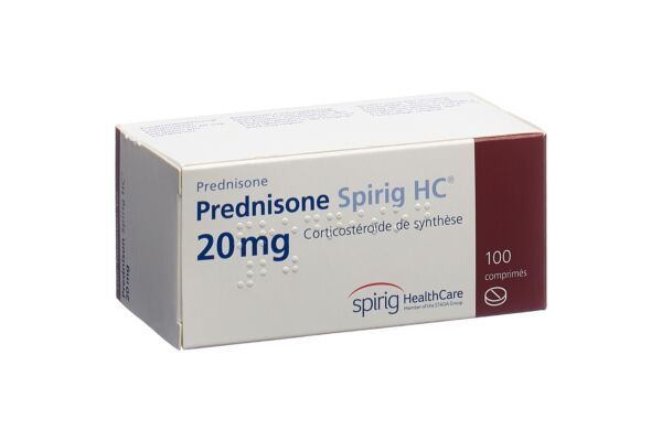 Prednison Spirig HC Tabl 20 mg 100 Stk