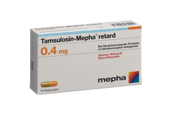 Tamsulosin-Mepha retard Depocaps 0.4 mg 10 Stk