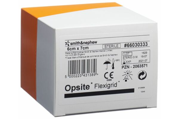 OPSITE FLEXIGRID Wundverband 6x7cm 6 x 5 Stk